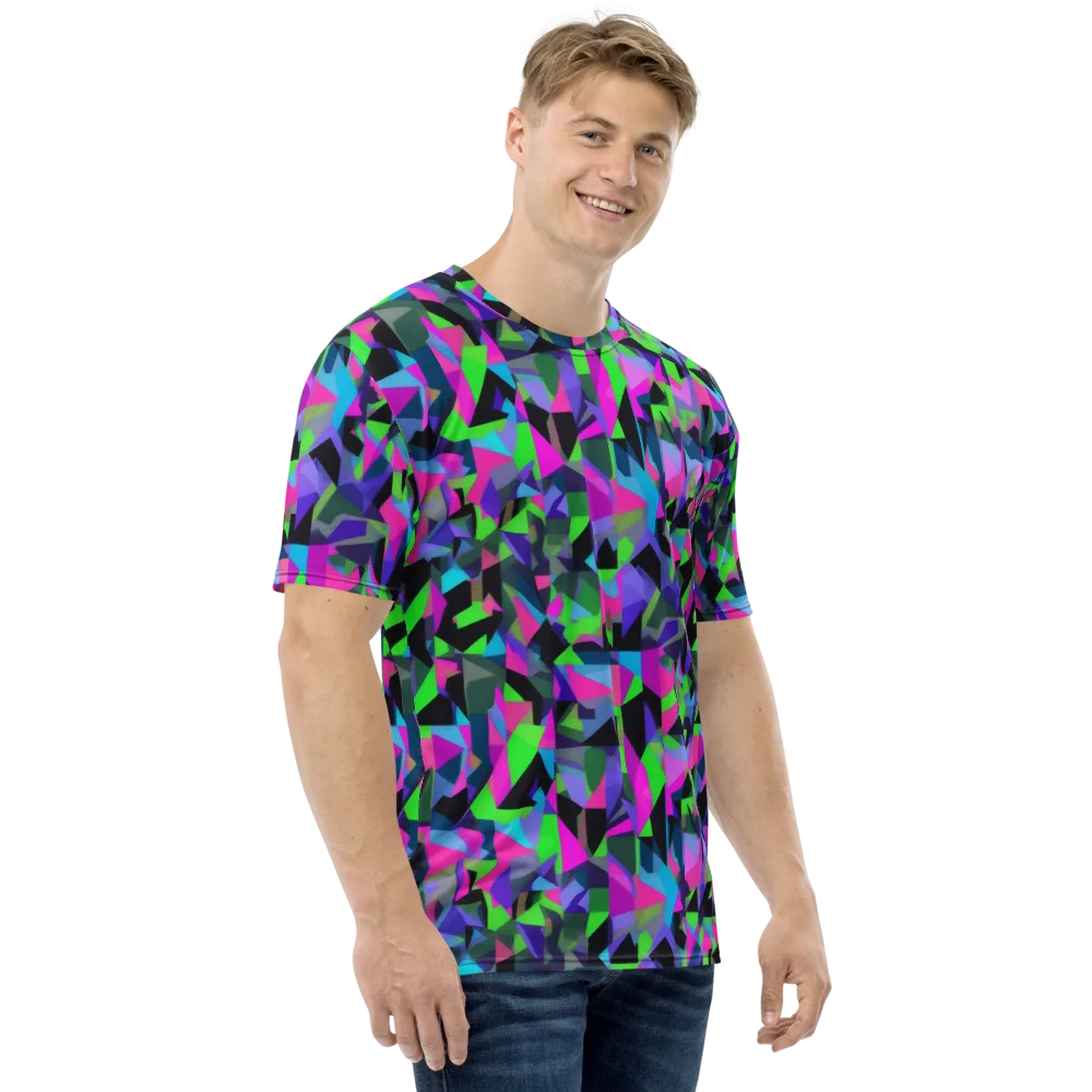 Ultraviolet Scatter on Men's Crew Neck T-Shirt — Right