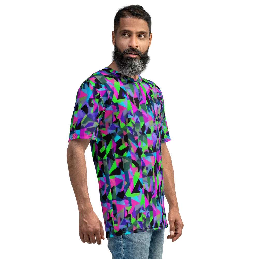 Ultraviolet Scatter on Men's Crew Neck T-Shirt — Right