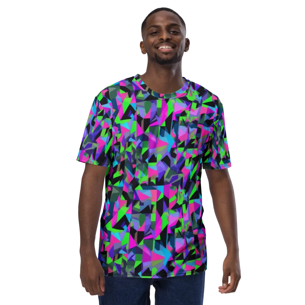 Ultraviolet Scatter on Men's Crew Neck T-Shirt — Front