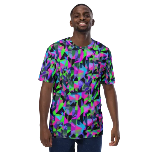 Ultraviolet Scatter on a Men's Crew Neck T-Shirt