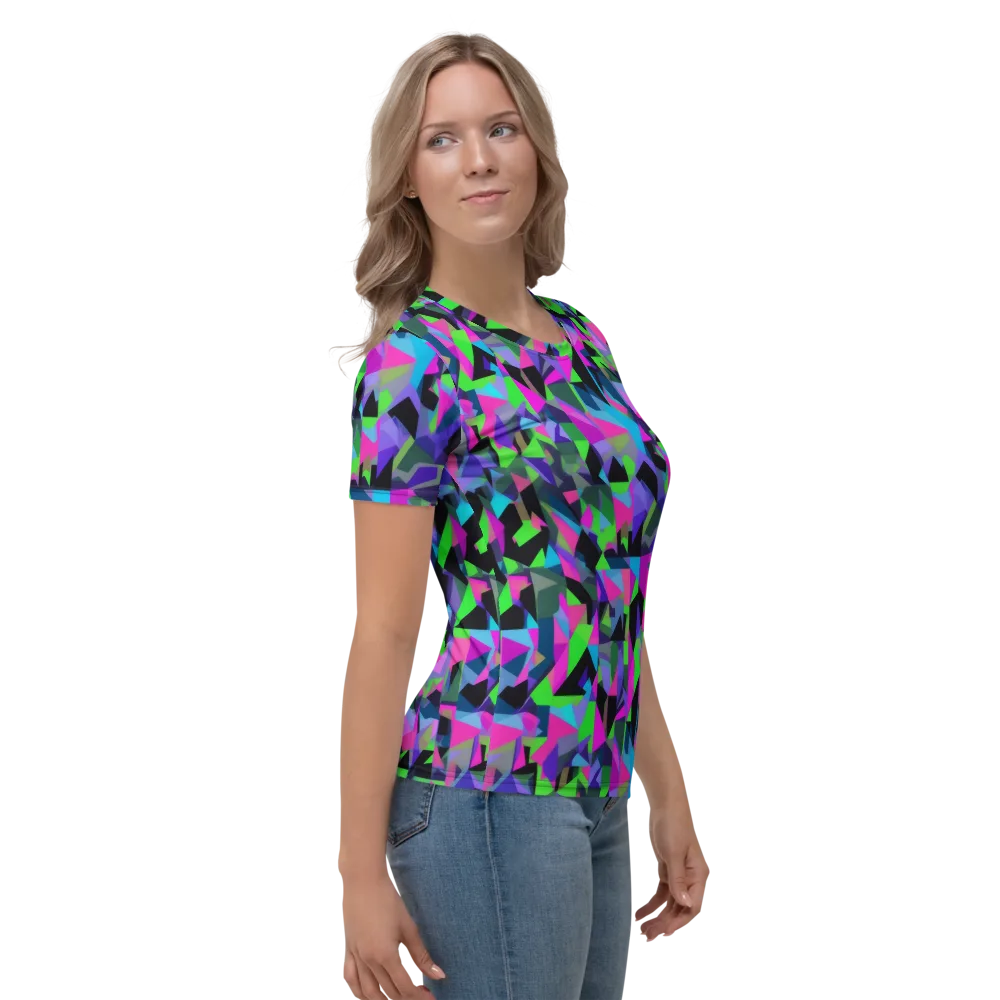 Ultraviolet Scatter on Women's Crew Neck T-Shirt — Right