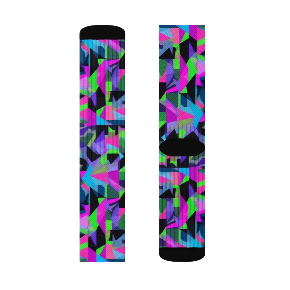 Ultraviolet Scatter on Socks — Right Sock