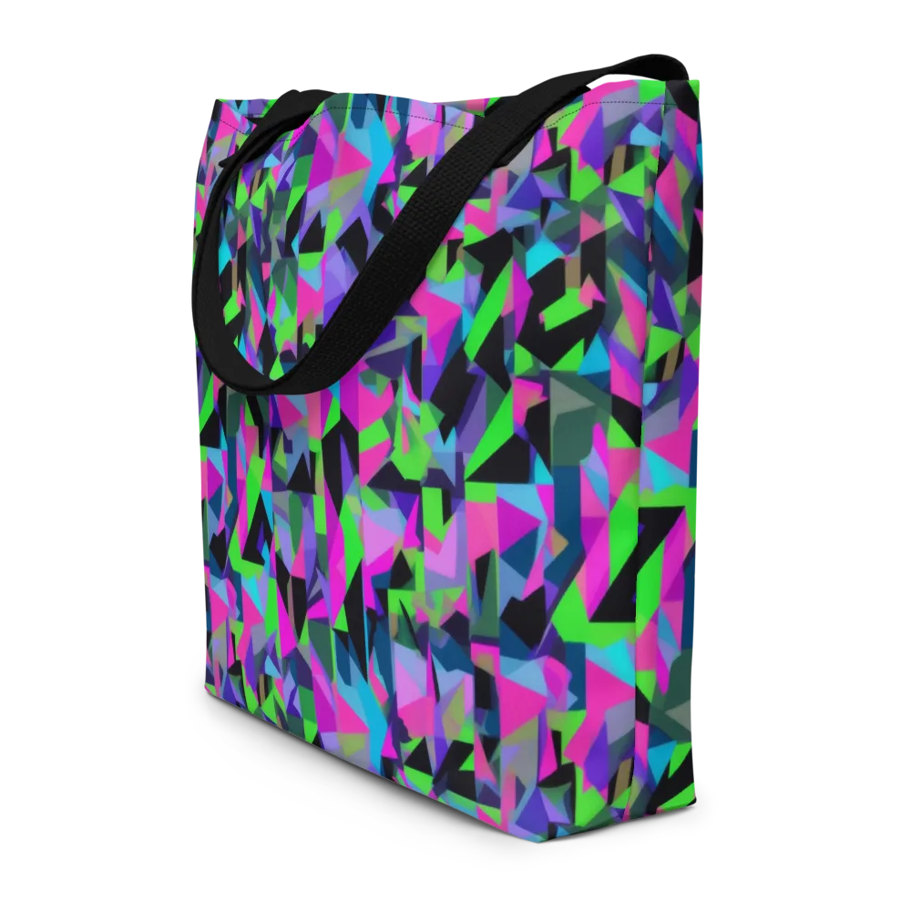 Ultraviolet Scatter on Large Tote Bag W/ Pocket — Front