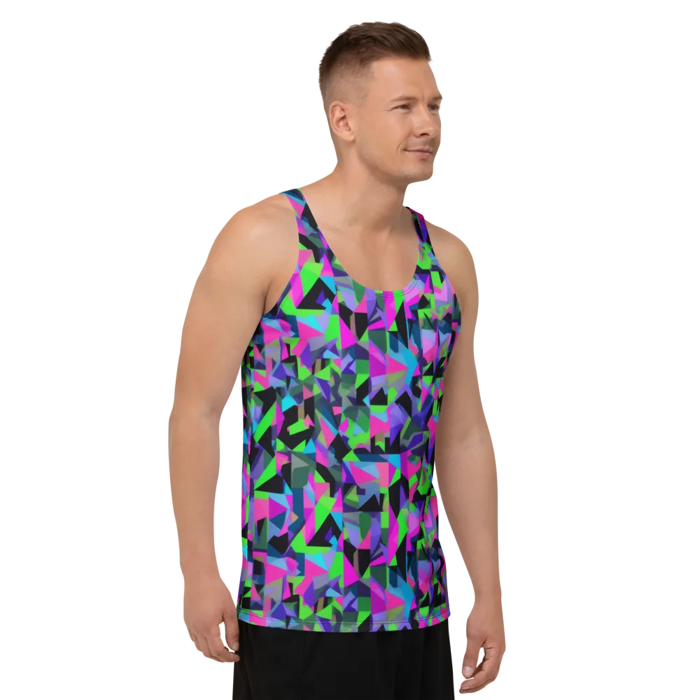 Ultraviolet Scatter on Men's Tank Top — Right Front