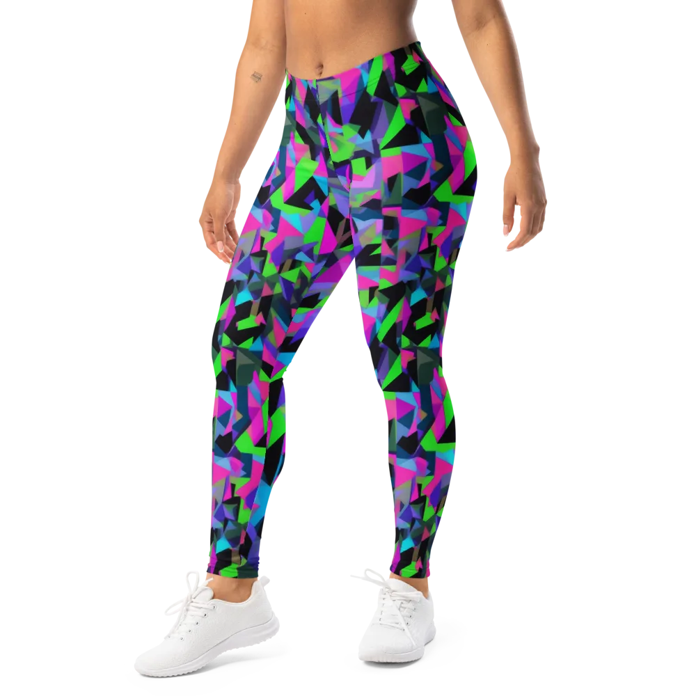 Ultraviolet Scatter on Leggings — Left Front