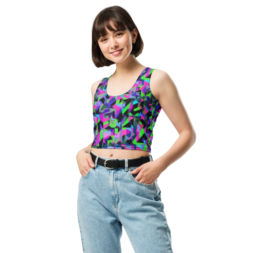 Ultraviolet Scatter on Crop Top — Front