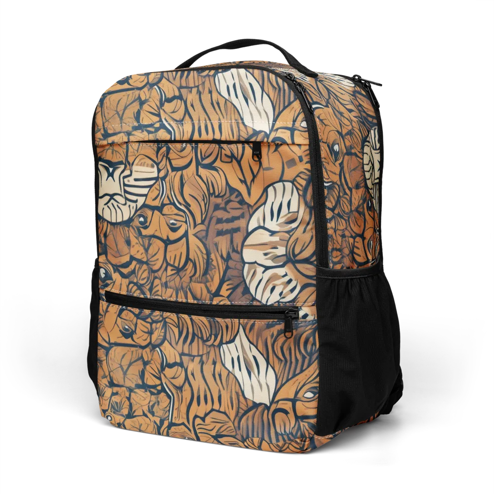 Terracotta Menagerie on Utility Backpack — Left Front