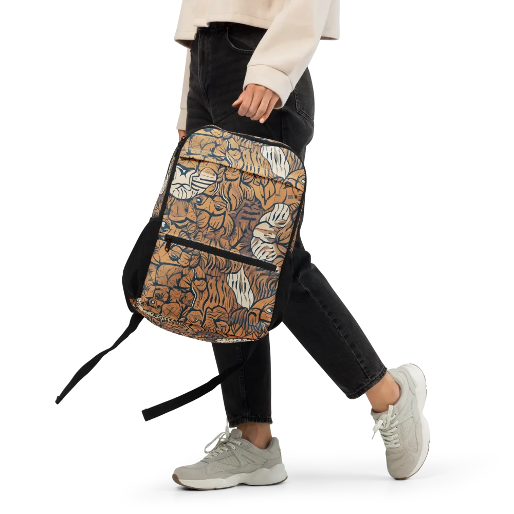 Terracotta Menagerie on Utility Backpack — Front
