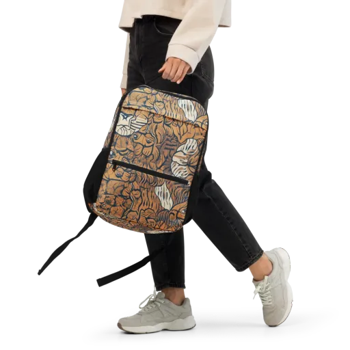 Terracotta Menagerie on a Utility Backpack