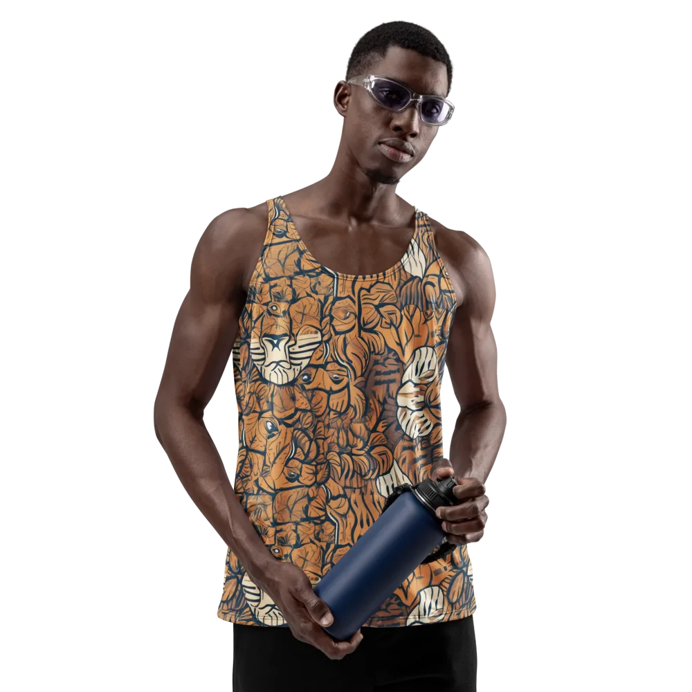 Terracotta Menagerie on Men's Tank Top — Front