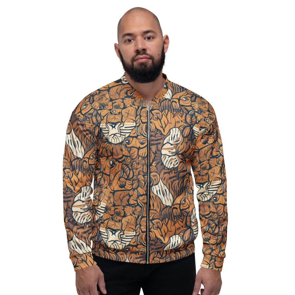 Terracotta Menagerie on Bomber Jacket — Front