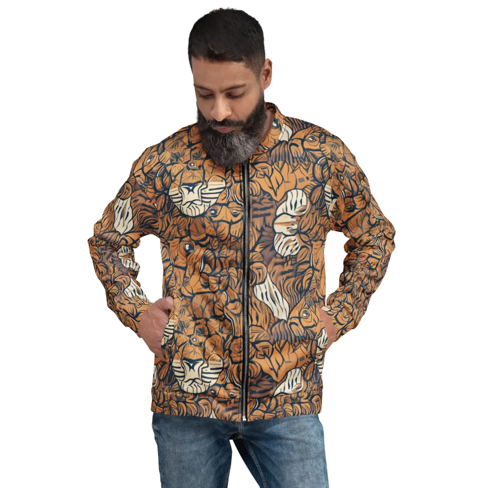 Terracotta Menagerie on Bomber Jacket — Front