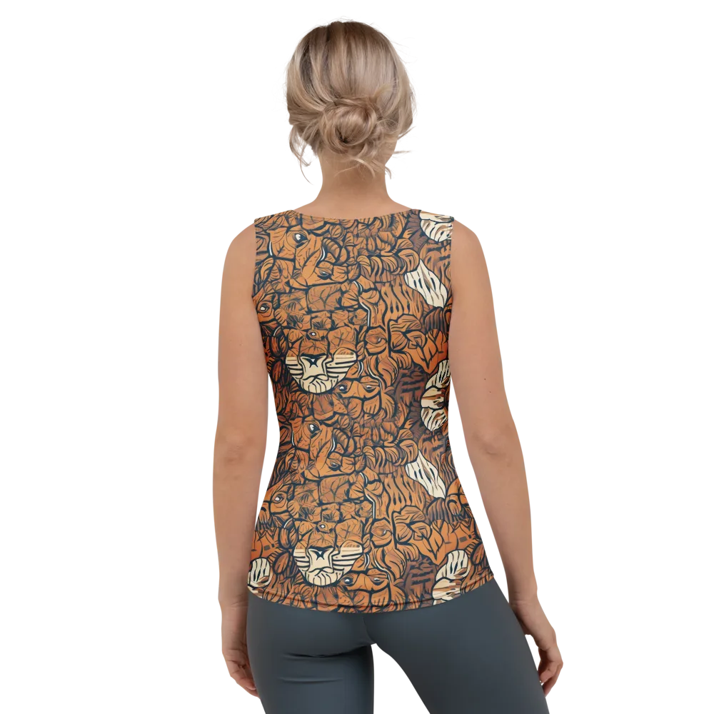 Terracotta Menagerie on Women's Tank Top — Back