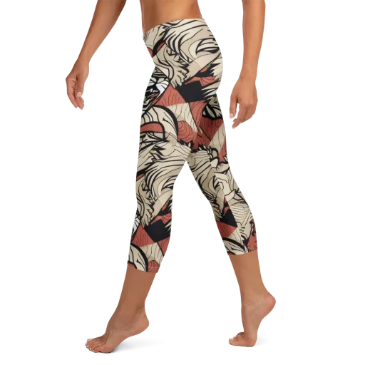 Lion’s Frequency on a Capri Leggings