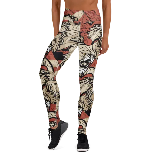 Lion’s Frequency on a Yoga Leggings