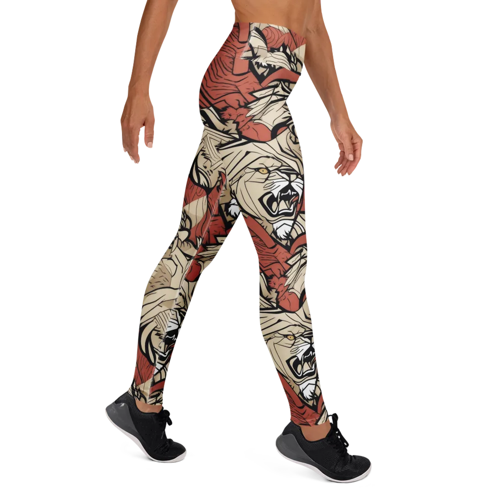 Lion’s Frequency on Yoga Leggings — Right