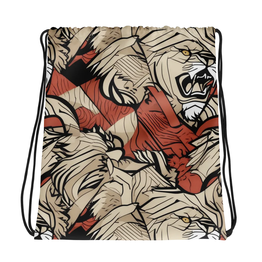 Lion’s Frequency on Drawstring Bag — Photo