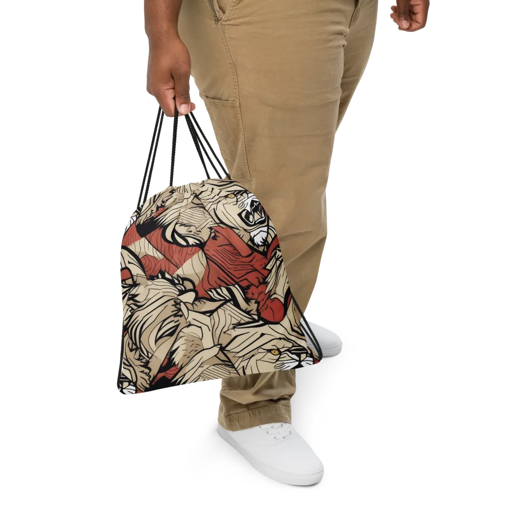 Lion’s Frequency on Drawstring Bag — Front