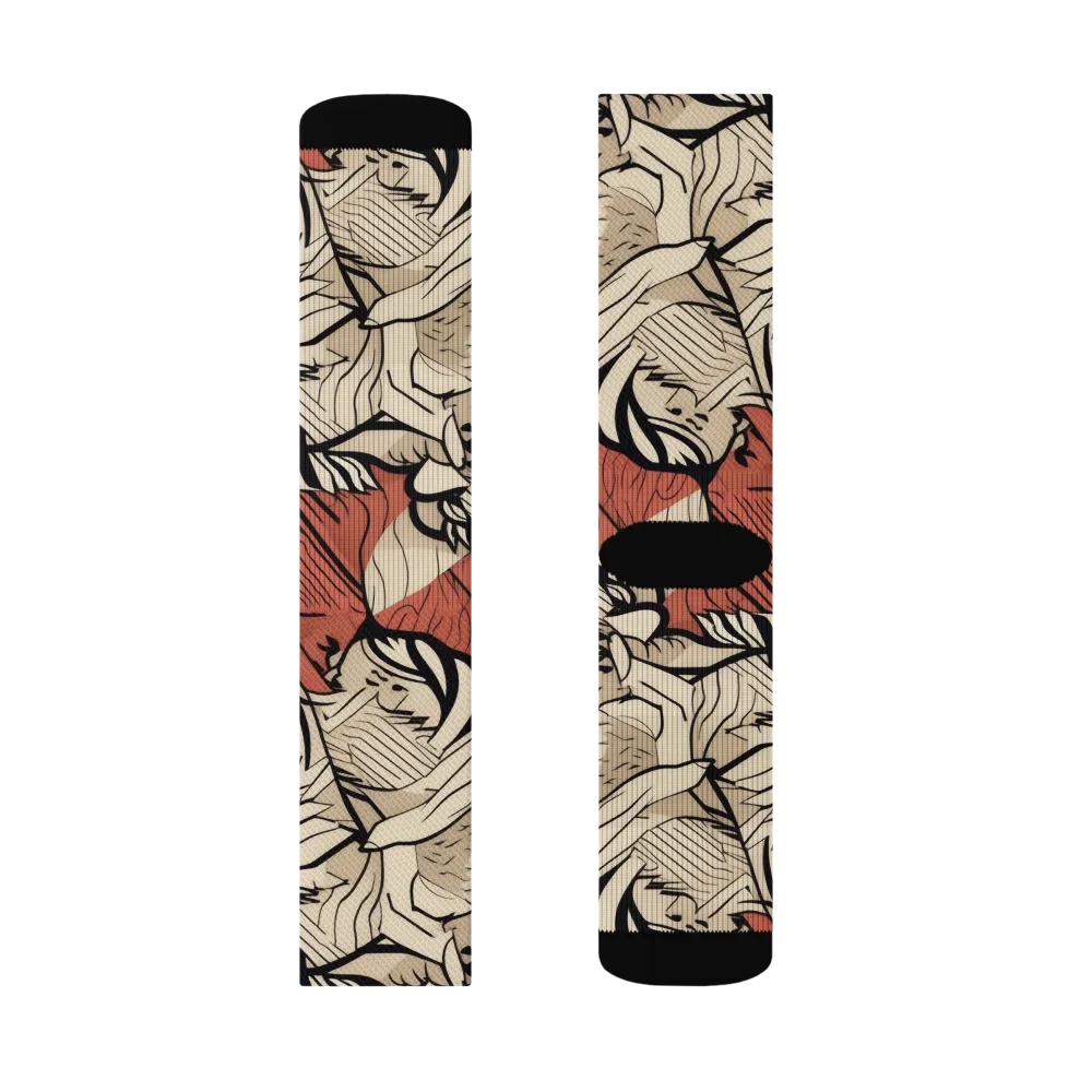 Lion’s Frequency on Socks — Left Sock