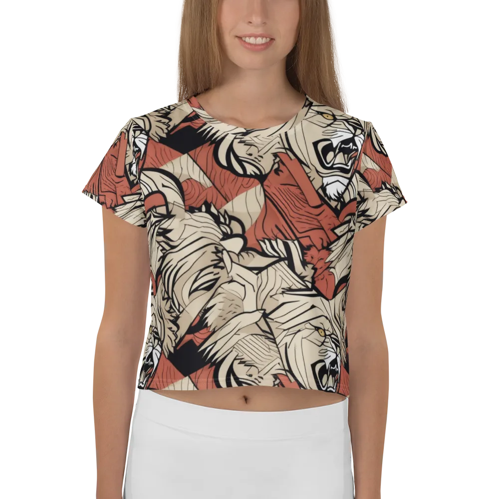 Lion’s Frequency on Crop Tee — Front