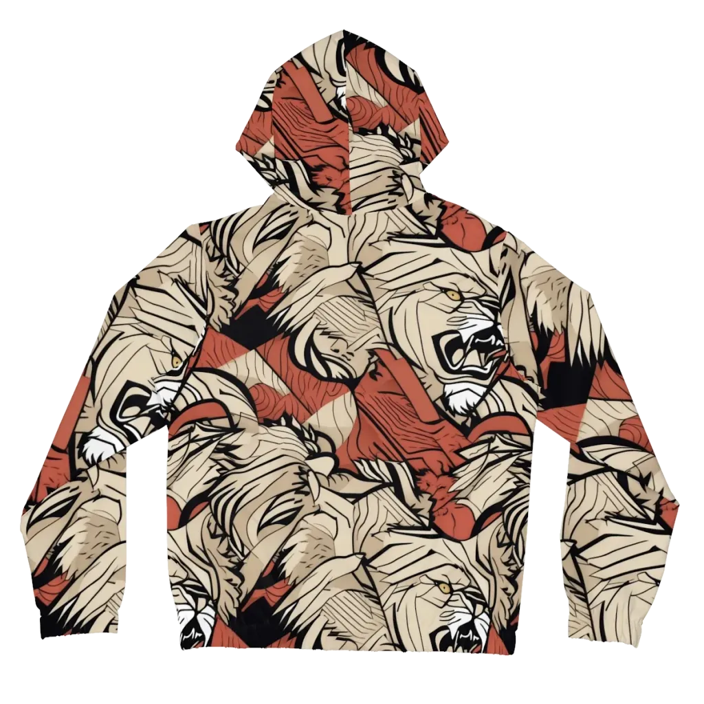 Lion’s Frequency on Women's Full-Zip Hoodie — Back
