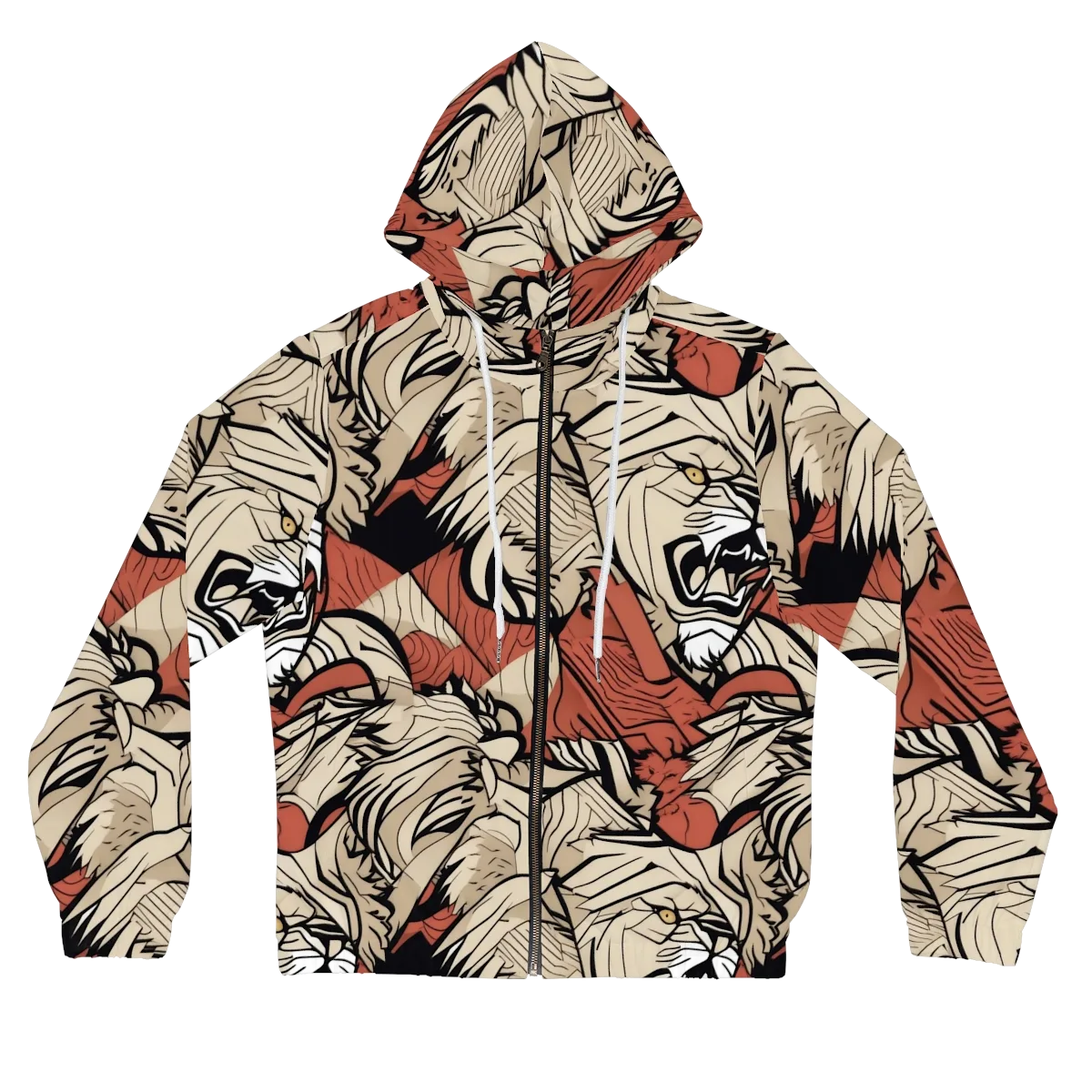 Lion’s Frequency on Women's Full-Zip Hoodie — Front