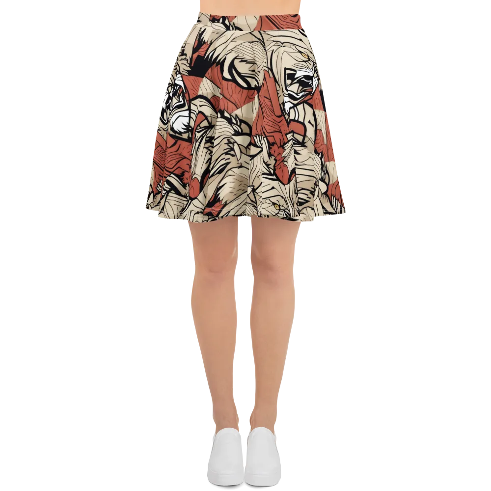 Lion’s Frequency on Skater Skirt — Front