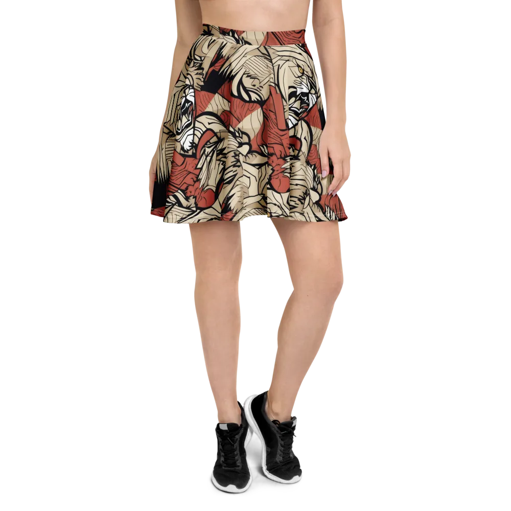 Lion’s Frequency on Skater Skirt — Front