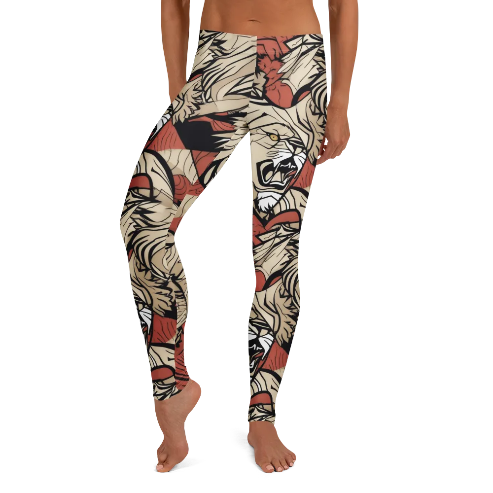 Lion’s Frequency on Leggings — Front