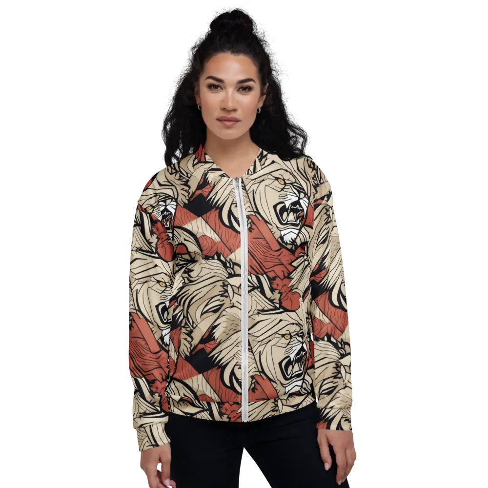 Lion’s Frequency on Bomber Jacket — Front