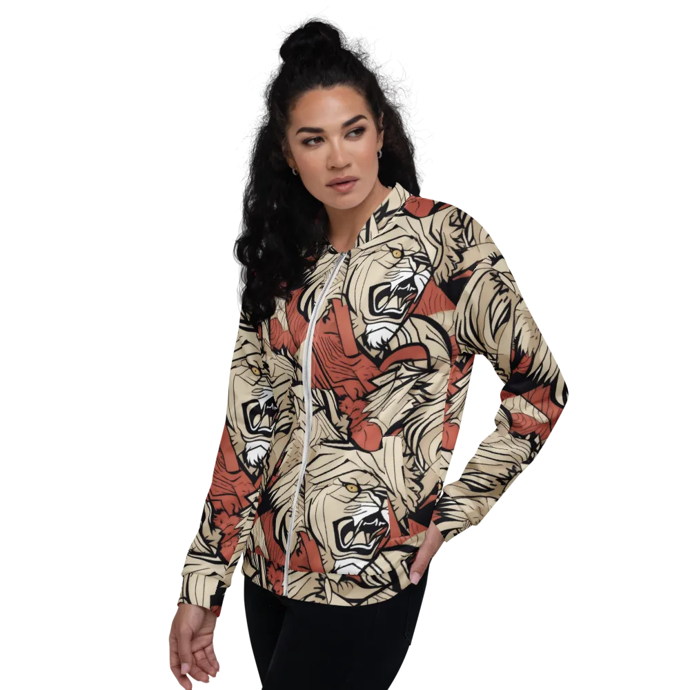 Lion’s Frequency on Bomber Jacket — Left