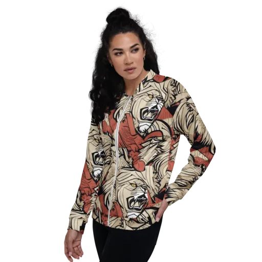 Lion’s Frequency on a Bomber Jacket