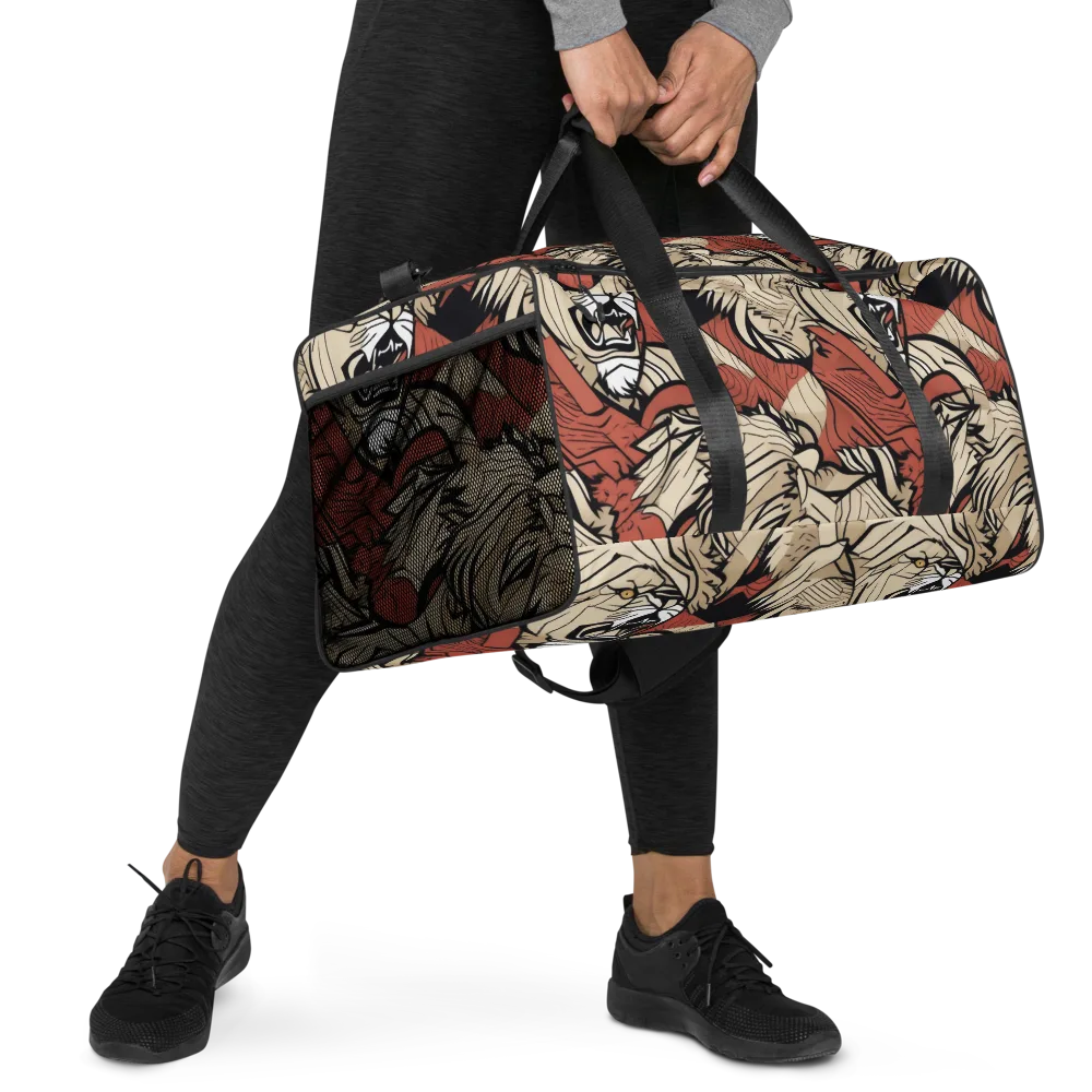 Lion’s Frequency on Duffle Bag — Right Front