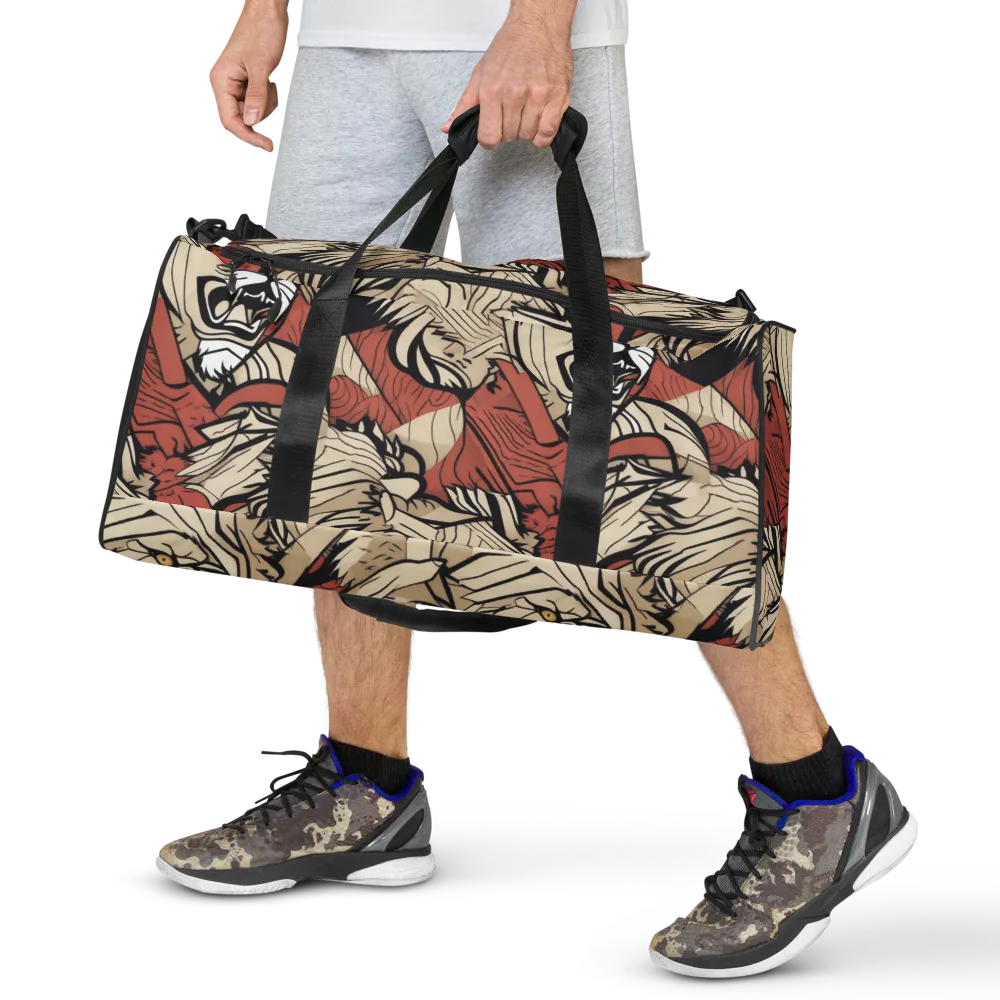Lion’s Frequency on Duffle Bag — Front