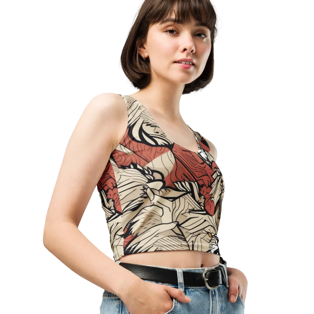 Lion’s Frequency on Crop Top — Right Front