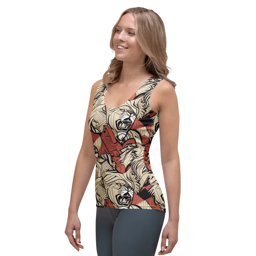 Lion’s Frequency on Women's Tank Top — Left Front