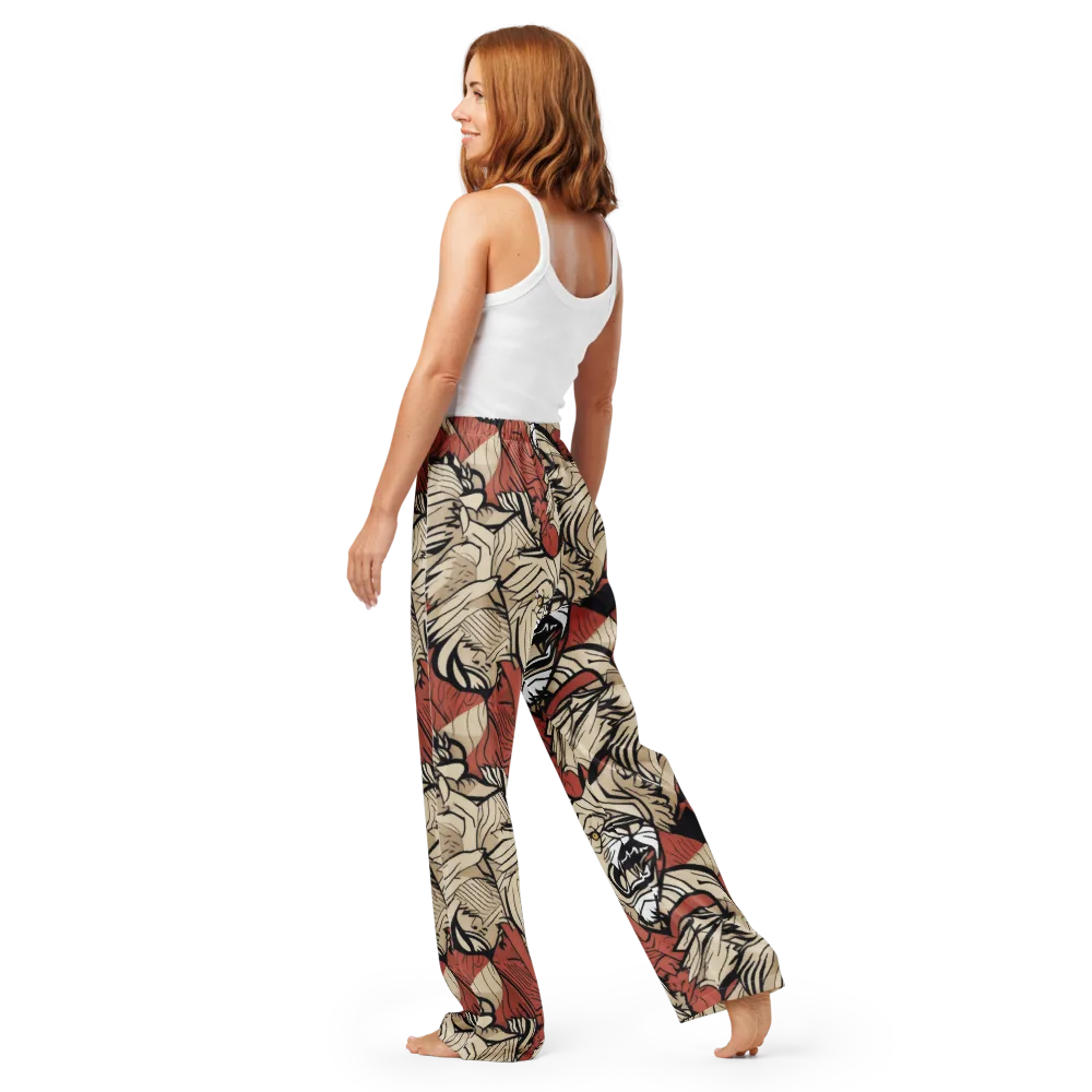 Lion’s Frequency on Women's Pajama Pants — Back