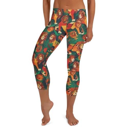 Lionheart Parade on a Capri Leggings