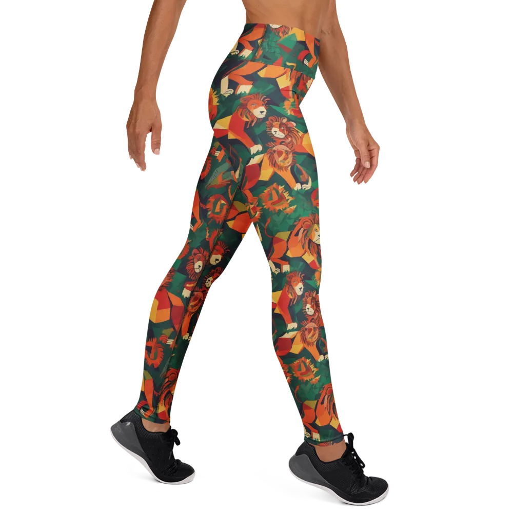 Lionheart Parade on Yoga Leggings — Right