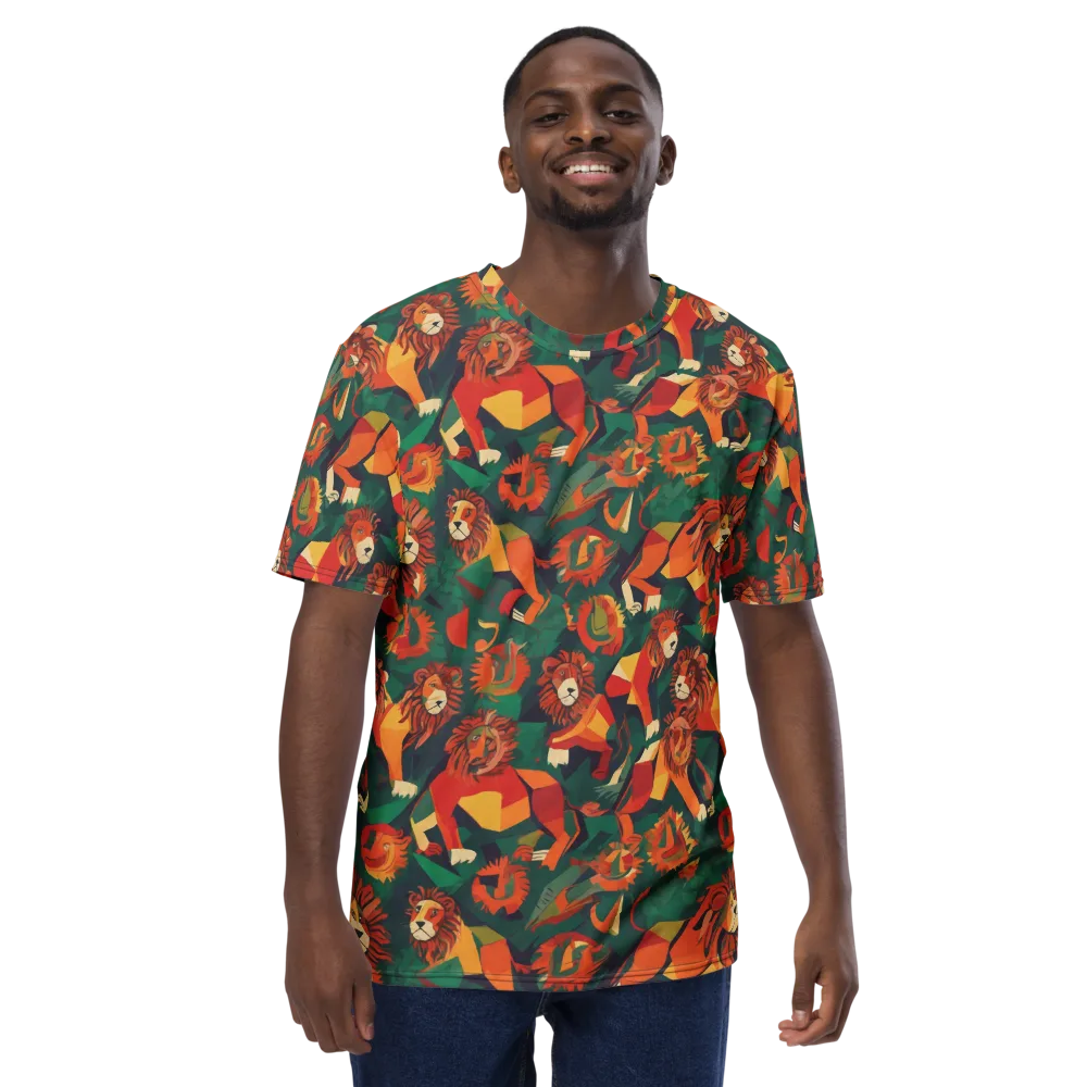Lionheart Parade on Men's Crew Neck T-Shirt — Front