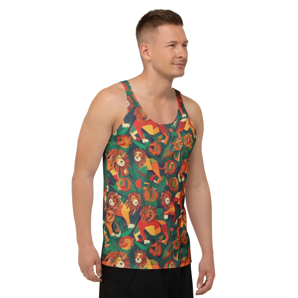 Lionheart Parade on Men's Tank Top — Right Front