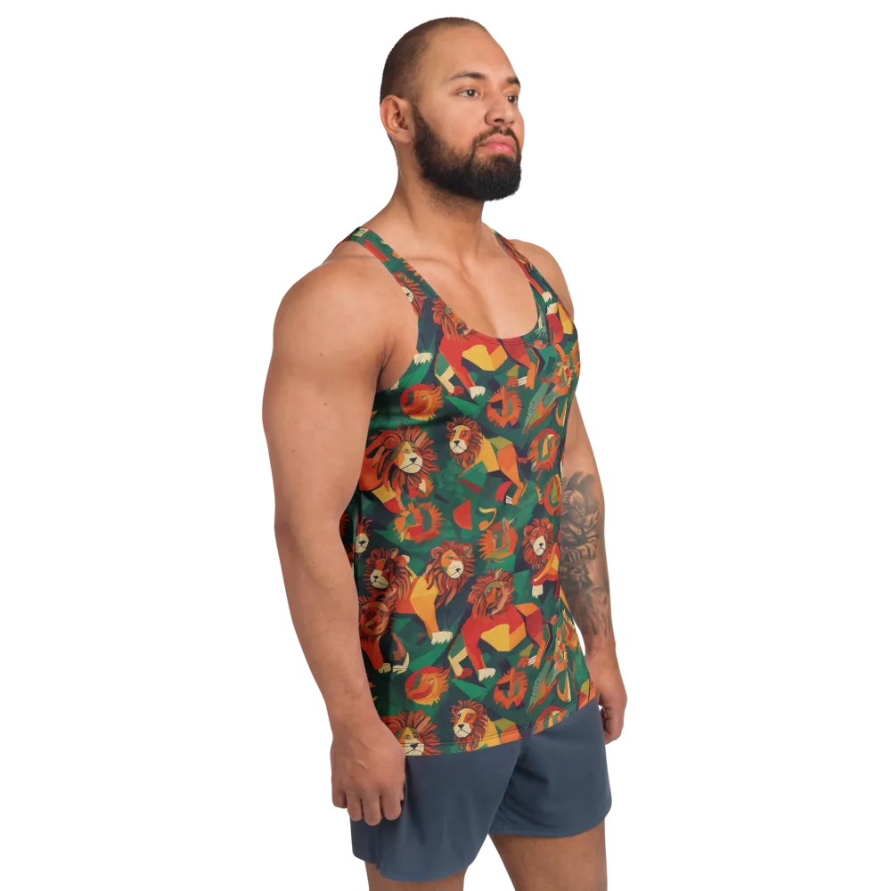 Lionheart Parade on Men's Tank Top — Right Front