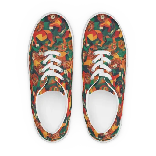 Lionheart Parade on Men's Lace-Up Canvas Shoes