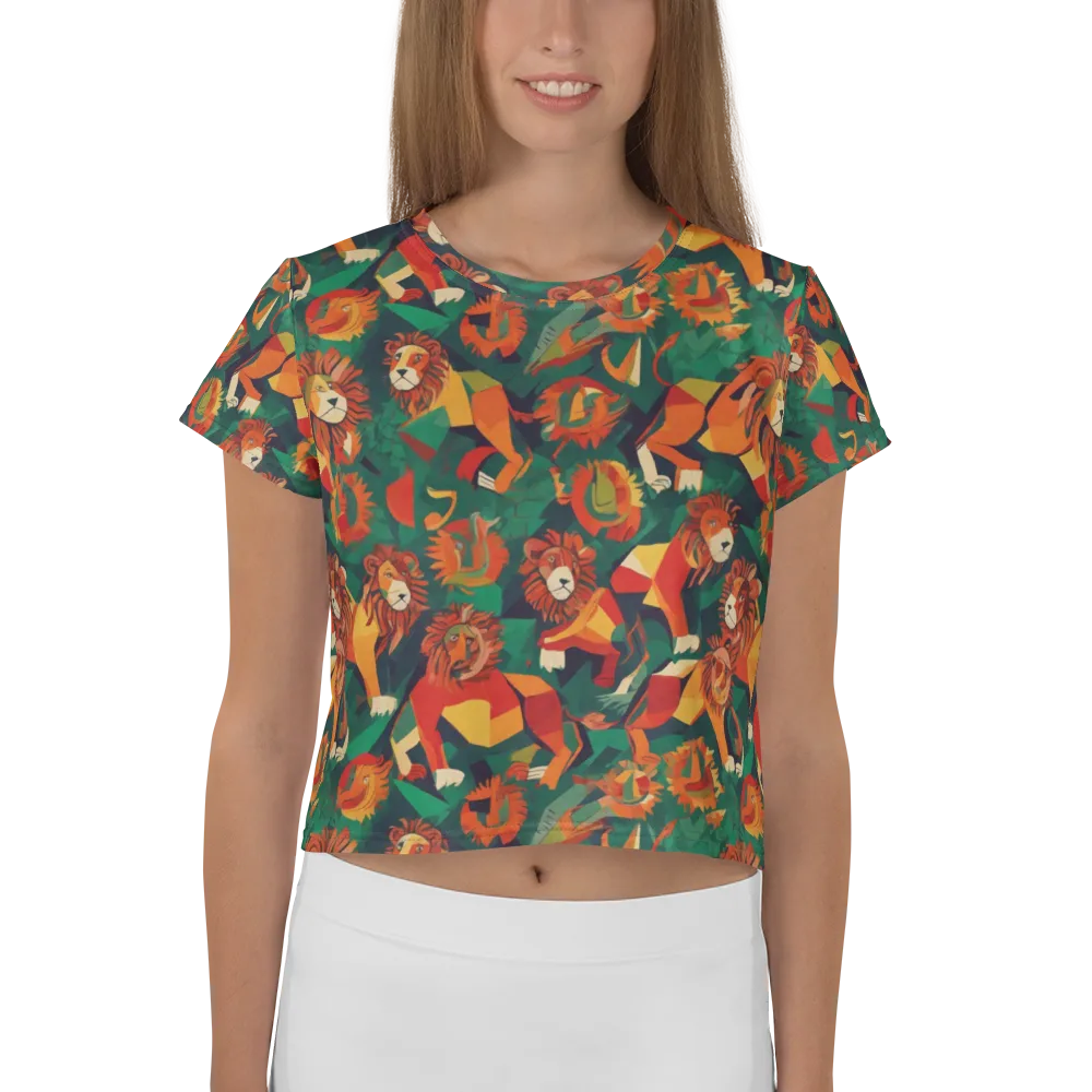 Lionheart Parade on Crop Tee — Front
