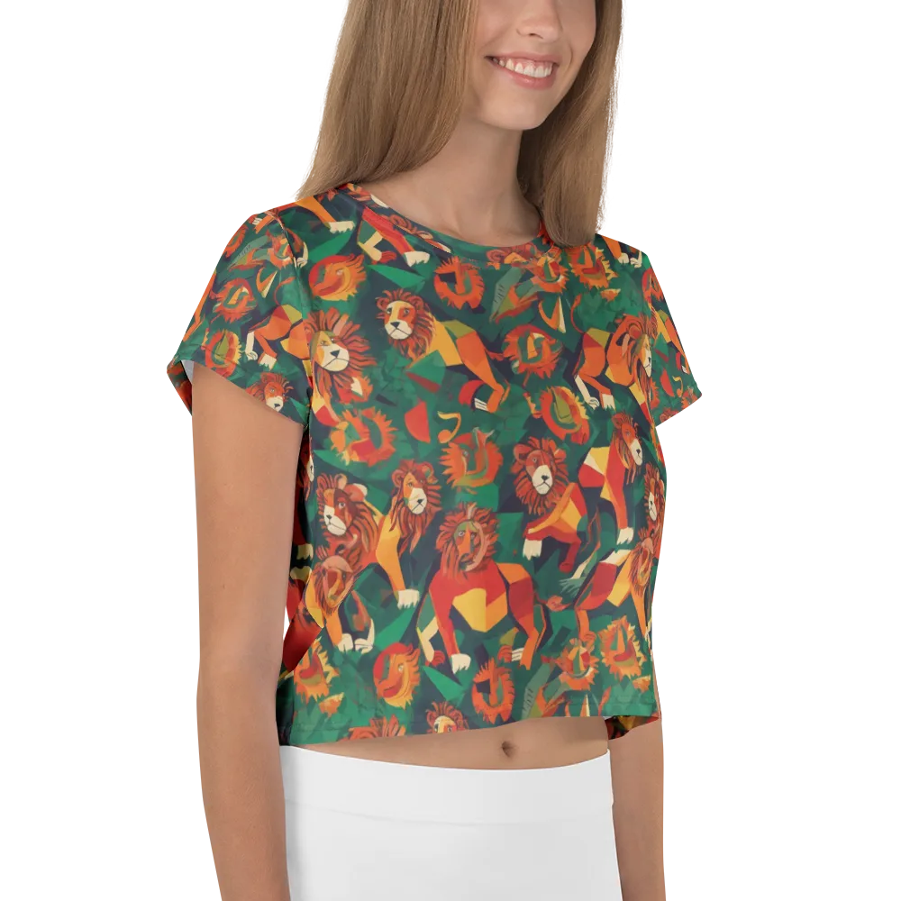 Lionheart Parade on Crop Tee — Right