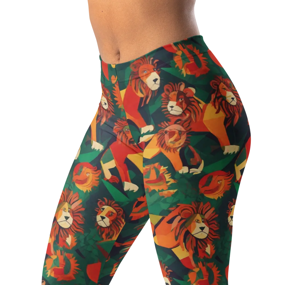 Lionheart Parade on Leggings — Left Front