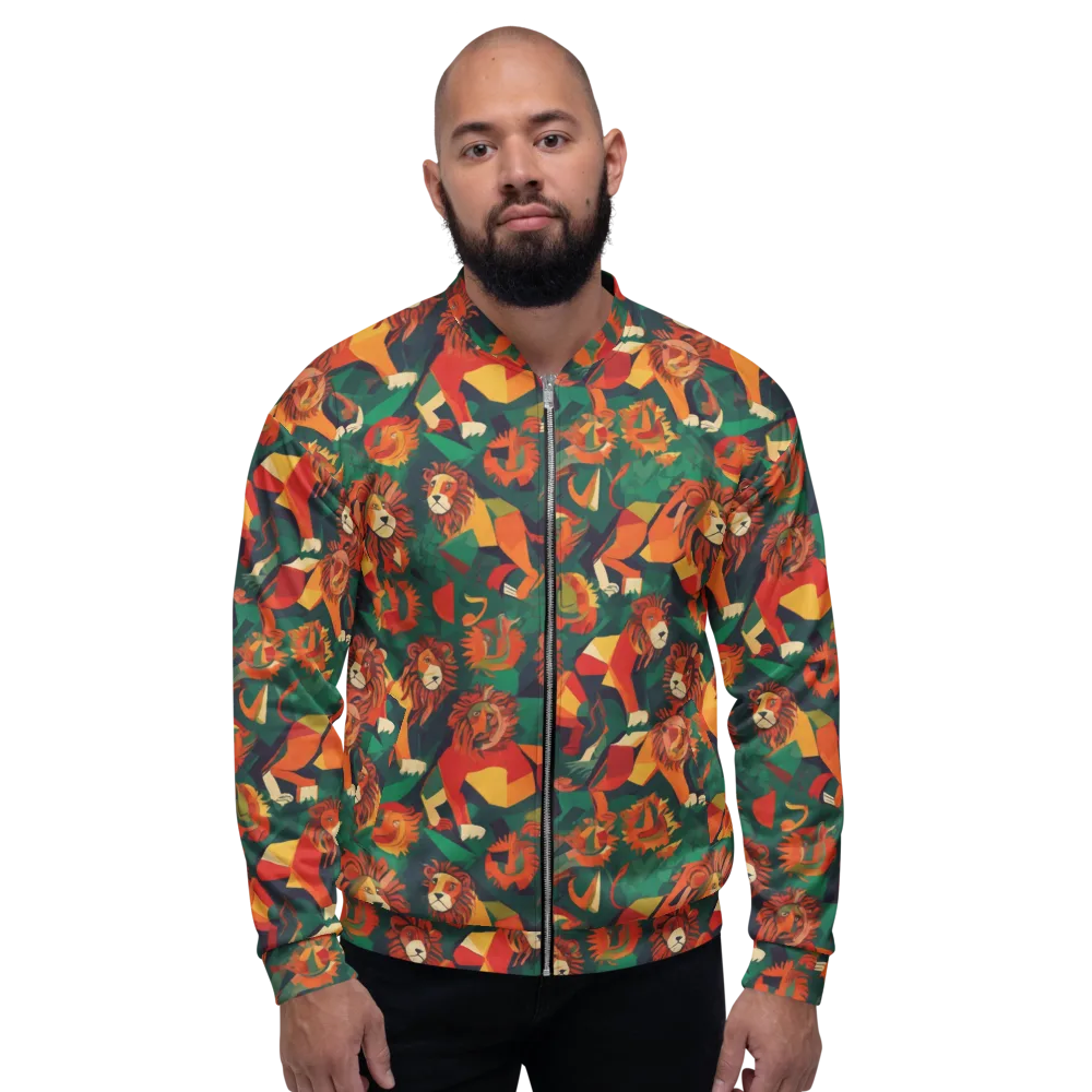 Lionheart Parade on Bomber Jacket — Front