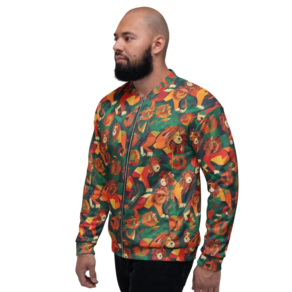 Lionheart Parade on Bomber Jacket — Left