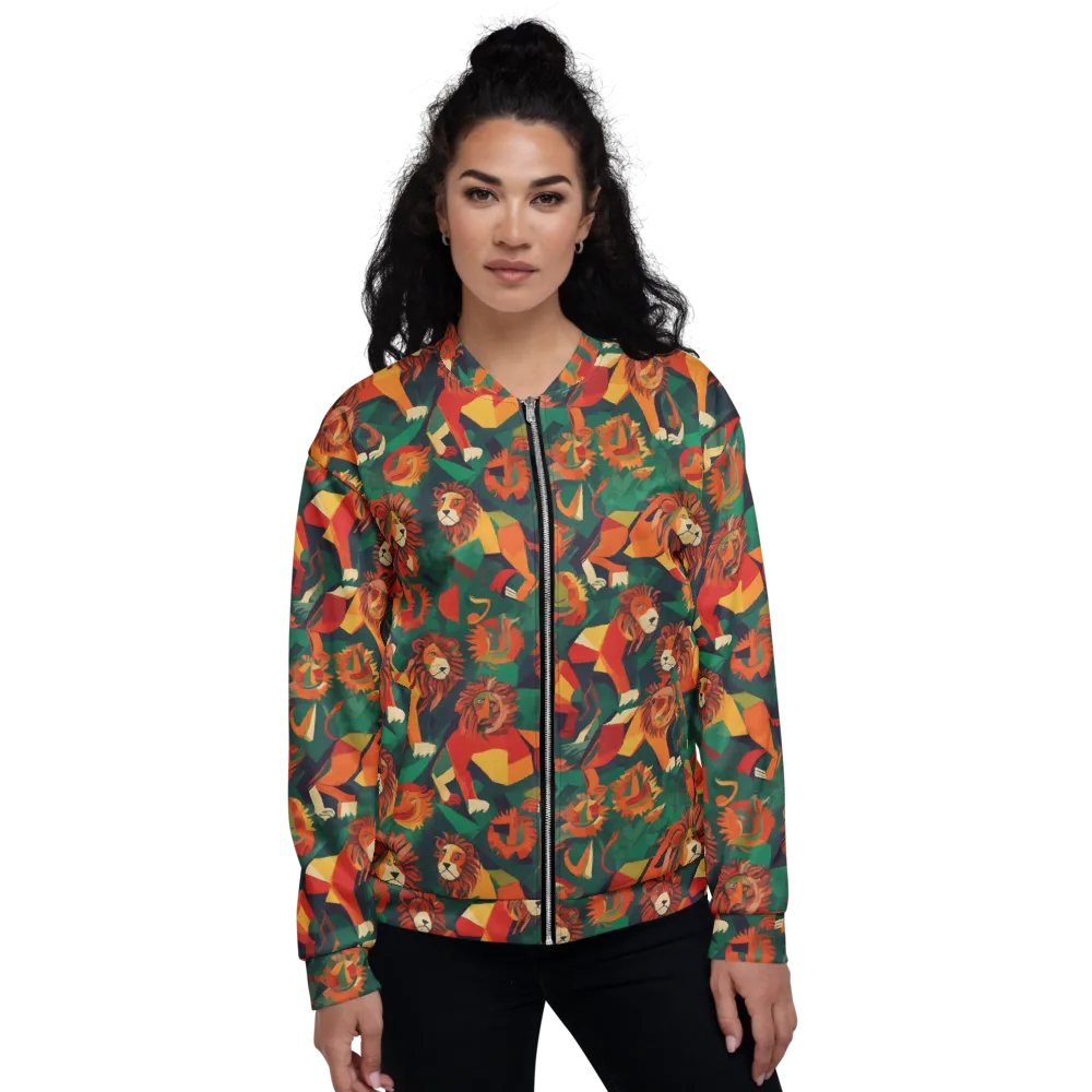 Lionheart Parade on Bomber Jacket — Front