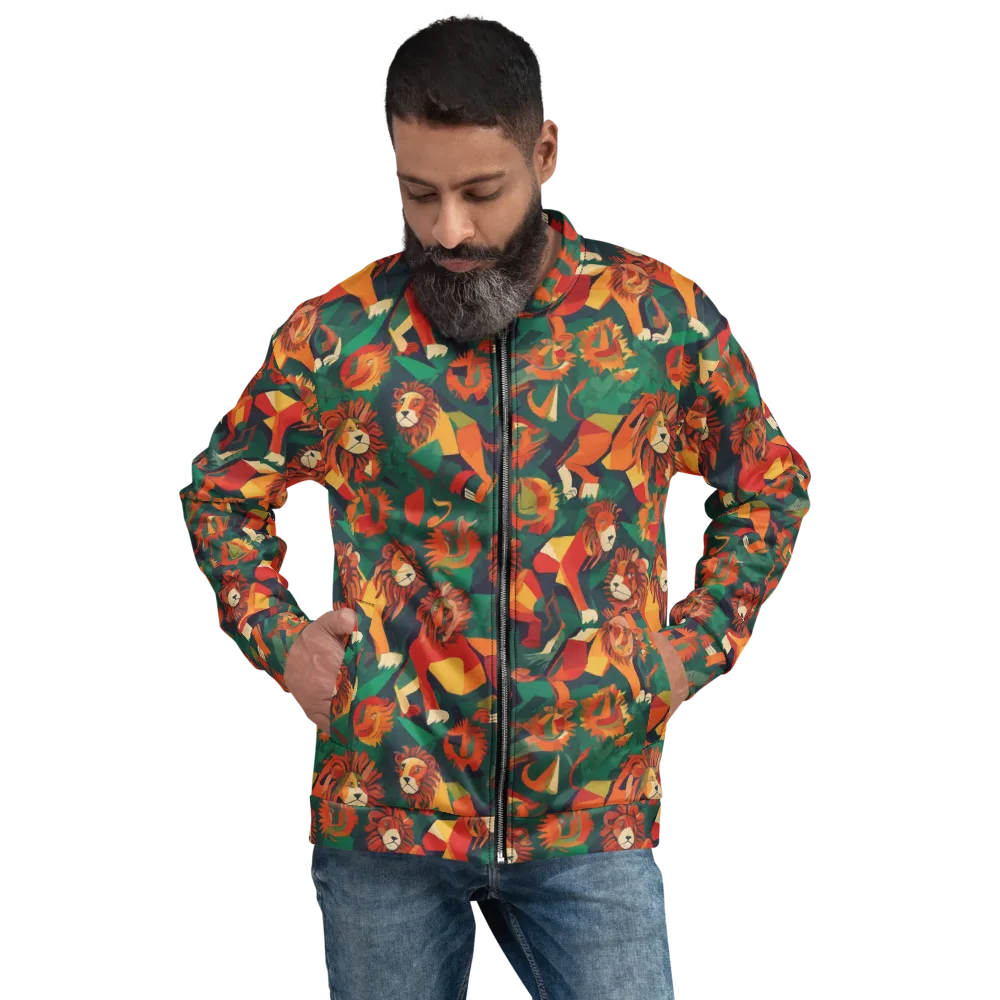 Lionheart Parade on Bomber Jacket — Front